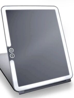 Makeup VANITY Portable Gray Tablet Stand with LED Light